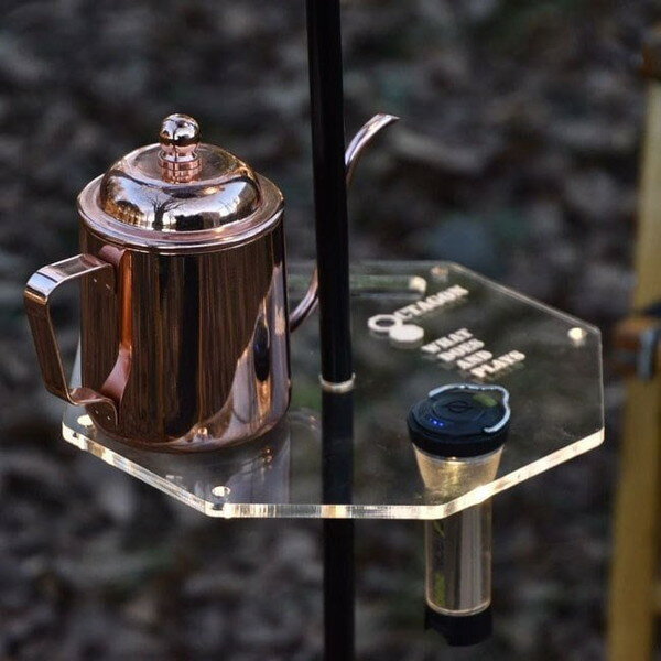 [セール] オクタゴン OCTAGON OCTAGON FLAT PLATE for lantern stand CLEAR [OC-PL-CL2]