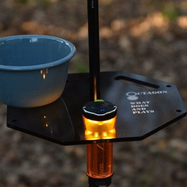 [セール] オクタゴン OCTAGON OCTAGON FLAT PLATE for lantern stand BLACK [OC-PL-BK2]