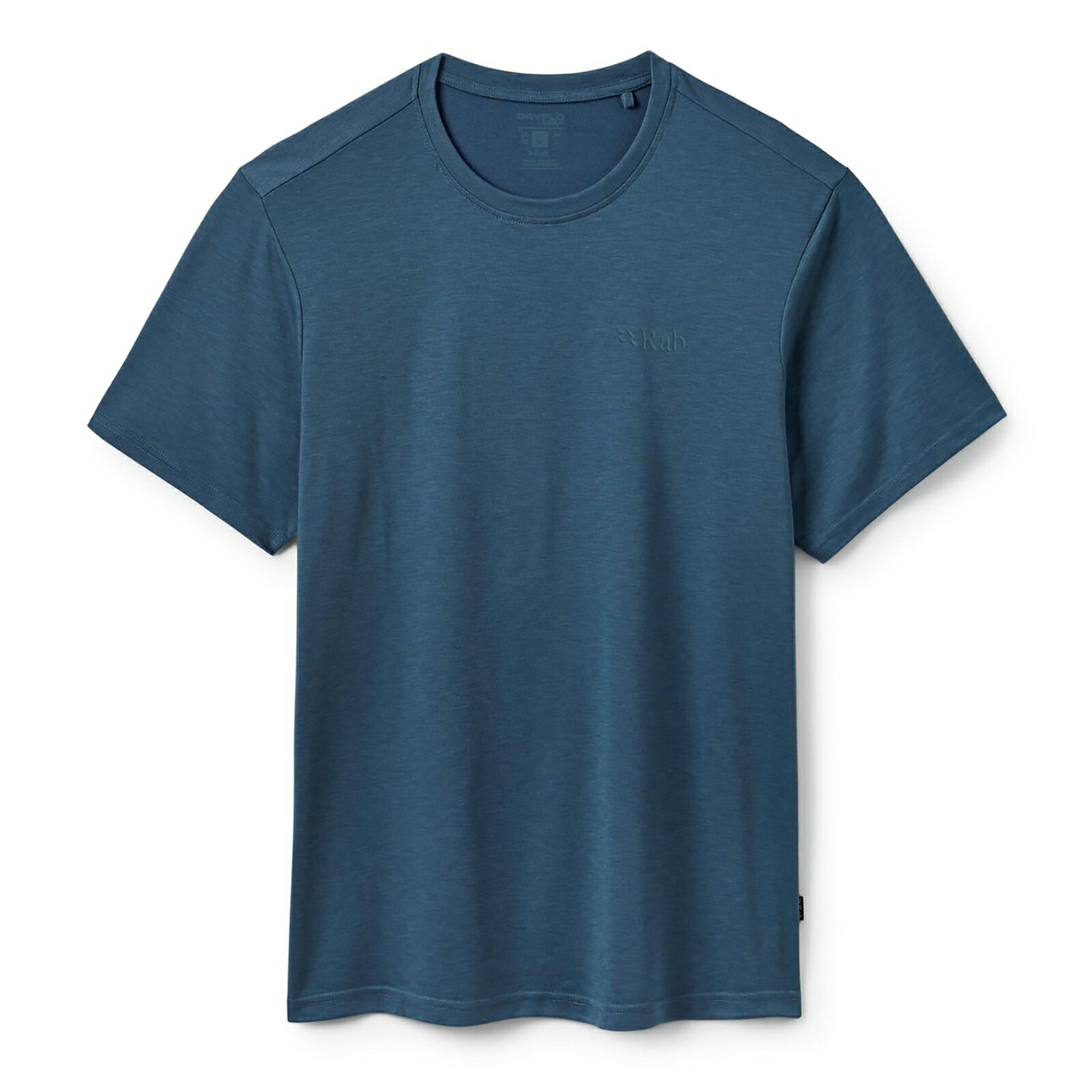 Rakuten - 最短当日発送 ラブ Rab Crimp Elevation Tee Tempest Blue [QBL-68 クリンプエレベーションティー テンペストブルー メンズ Tシャツ 半袖 ベースレイヤー]