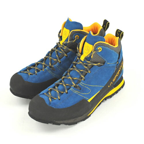  X|eBo LA SPORTIVA Boulder X Mid Blue Yellow [{ [GbNX][~bhJbg][gbLOV[Y][17EBY]