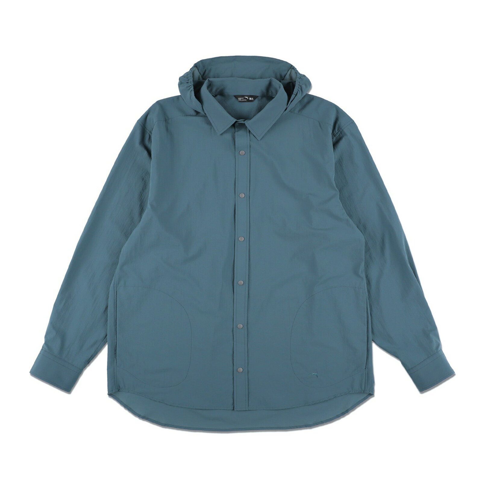 Rakuten - 最短当日発送 スタティック STATIC MERCED RIVER HOOD SHIRTS Blue Slate [35202 マーセドリバーフードシャツ 長袖 軽量ウィンドシャツ]