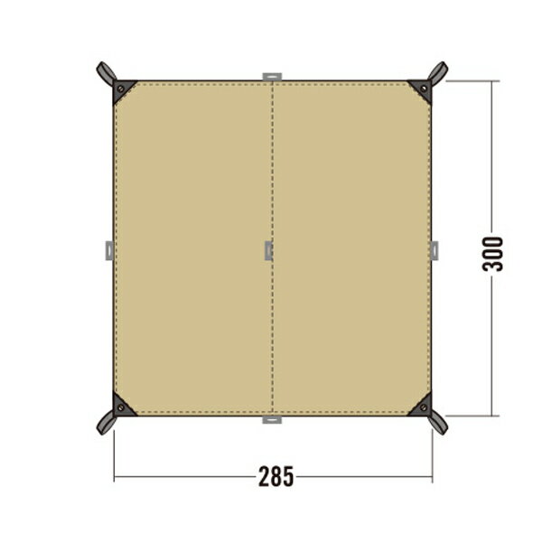 タトンカ TATONKA Tarp 2 TC 300×285 コクーン [タープ][焚き火][コットン][ポリコットン][レクタ][5/7 13:59まで ポイント10倍]