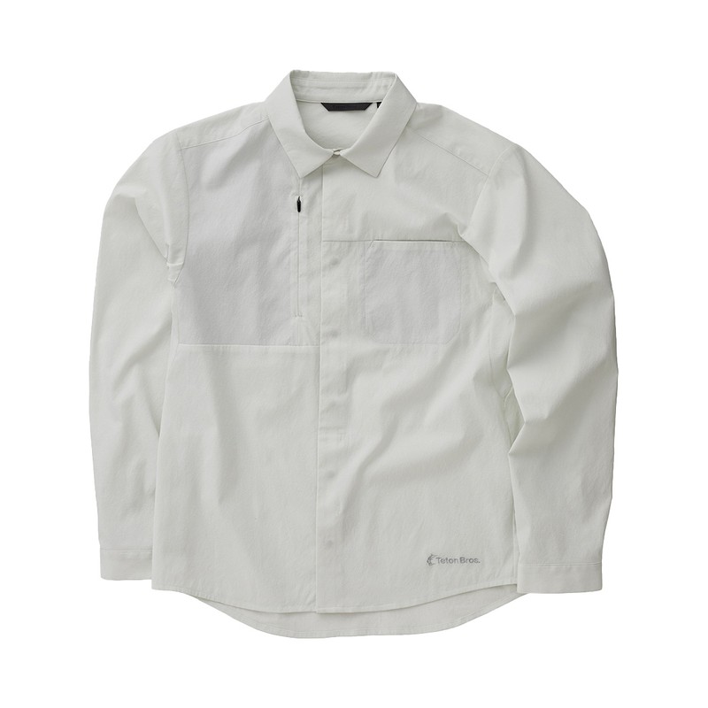[タイムセール] 最短当日発送 ティートンブロス TetonBros. Chill L/S Shirt White [TB251-360402][7429ts]