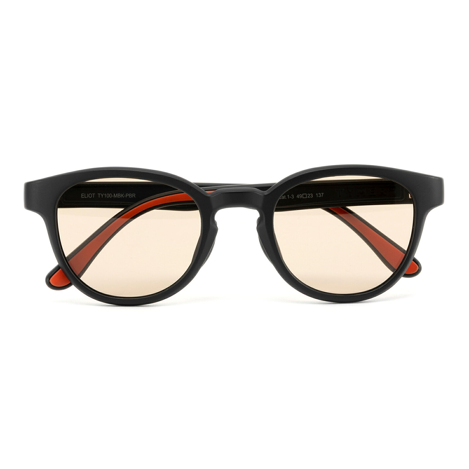 Rakuten - 最短当日発送 タイマー TYMER ELIOT Matt Black/Photochromic Brown [TY100-MBK-PBR エリオット サングラス ボストンシェイプ 調光レンズ]