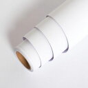 壁紙シール白10mはがせるおしゃれ北欧厚手のり付きdiy天井壁紙シート賃貸防水wallpaper幅44cm10m(マット調ホワイト)