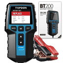 TOPDON BT200 バッテリーテスター 12V/24Vバッテリーチェッカー 100-2000 CCAテスター 自動車/アイドリングストップ車/トラック/モーバイク/ATV/SUV/ボート/ヨット向け 日本語取扱書付き