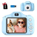 子供用カメラキッズカメラ トイカメラ 2.0インチ 2800万画素 1080P HD 動画カメラ キッズデジカメ USB充電 デュアルレンズ 自撮可能 子どもデ...