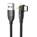 YFFSFDCUSBTYPECケーブル3ML字型180度回転急速充電高速データ転送マイクロUSBケーブル強化TPE製USBCケーブルMACBOOKIPADAIR/PROXPERIAGALAXYその他ANDROID各種(2)