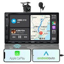 ATOTO F7WE 7インチ ダブルDIN オーディオ ナビ ワイヤレスCARPLAY ANDROID AUTO IPSディスプレイ ミラーリンク BLUETOOTH FM/AM A/V入力 HD LRV入力 バックカメラ マイクを搭載