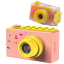 BLUEFIRE 子供用カメラ キッズカメラ 防水  録画機能デジタルカメラ 10メートル防水機能付き フルHD 1080P 800万画素 2インチスクリーン トイカメラ 人気 日本語適用 年齢制限6+(ピンク)