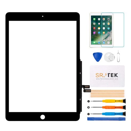 SRJTEKforiPad第7世代ipad201910.2”A2197A2198A2200タッチスクリーンの交換部品フロントパネル、ガラスアセンブリ修理部品+強化ガラス(LCD、説明書、homeボタンなし)(ブラック) SRJTEKforiPad第7世代ipad201910.2”A2197A2198A2200タッチスクリーンの交換部品フロントパネル、ガラスアセンブリ修理部品+強化ガラス(LCD、説明書、homeボタンなし)(ブラック)