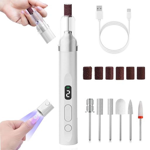 aninakoネイルマシンビット電動ネイルマシンコードレスネイルオフマシーン甘皮処理角質除去爪磨きネイ..