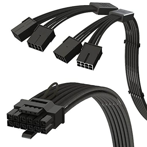 LINKUP - AVA PCIE 5.0 4 X 8PIN12VHPWR 16PIN (12+4) AWG16 RTX 4000p d  X[uP[u - PCIE 4.0 djbg - 40CM () - SRTX