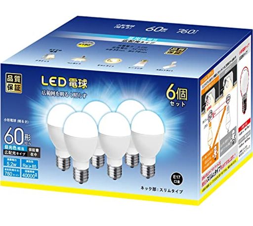 LEDŵ E17 60W 760LM  5W ߥ˥ץȥ ŵ ⵱ ۸ ̩Ĵб 6ĥå