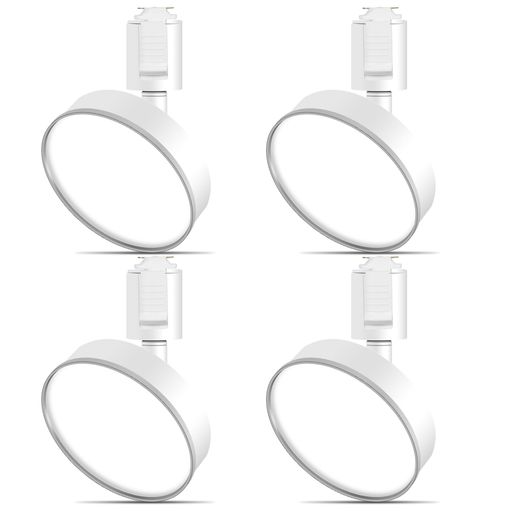 ダクトレール用ライト12WLED搭載大光量1200lm120W相当器具一体型取付け簡単角度調節可能ダクトレール用照明ライティング施設照明スポットライトライティングレール専用レール照明(4個セッ…