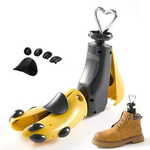 [Smilefoot]シューズストレッチャー様々な靴に対応ブーツ用ストレッチャーサイズ調整ハイカットスニーカーショットブーツシューキーパー靴擦れ靴ズレ靴伸ばし左右兼用日本語説明書付き(…