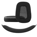 GEEKRIAイヤーパッド+ヘッドバンドLOGITECHロジクールG633G635G933G935等ヘッドホン対応交換用ヘッドホンパッドイヤークッションセット