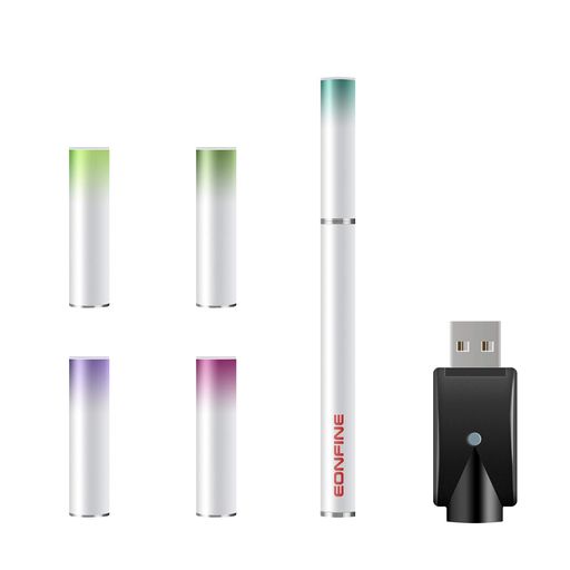 Eonfine電子タバコ使い捨てvapeベイプ禁煙パイポ水蒸気タバコスターターキット(ホワイト)禁煙グッズニ..