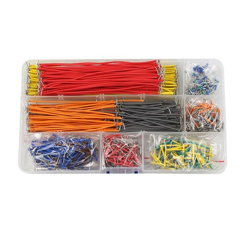 beyourchoiジャンパー線ジャンパーワイヤーブレッドボード用ワイヤキット840個14サイズあり収納ボックス付き回路基板プロトタイププロトタイプテスト回路な...