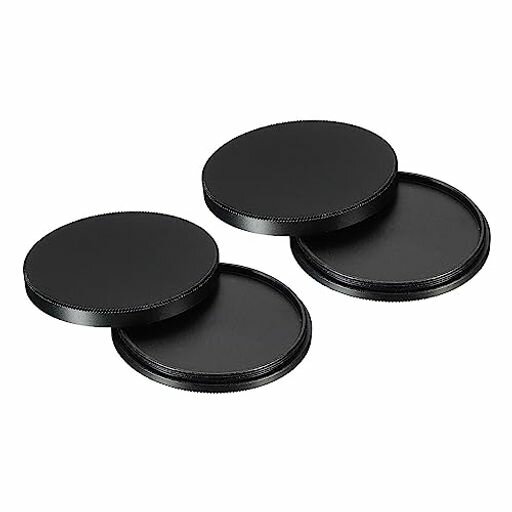 PATIKIL49mmレンズキャップ2個セットカメラレンズキャップカバーユニバーサルフロントメタルレンズフィルタースタックキャップ保護ケース49mmカメラ円偏光...