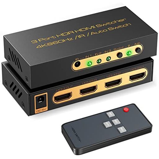 HDMI2.0切替器3入力1出力自動&手動切