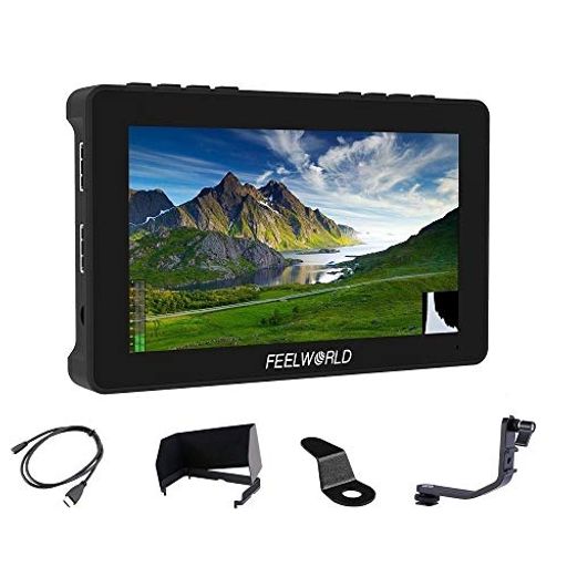 FEELWORLD F5 PRO V4 6インチ3D LUTタッチスクリーンDSLRカメラ4Kフィールドモニター HDMI/TYPE-C入力 IPS小型フルHD 1920X1080 外付けワイヤレス画像送信機LEDライト変換ボックスが可能