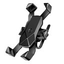 DODOLIVE自転車スマホホルダースタンドワンタッチ固定式ロードバイクスマホ自転車ホルダー360度回転ubereats自転車携帯ホルダークロスバイクスマホ固定スクーター携帯置きママチャリ用ス…(4)