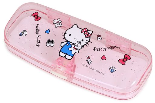 サンリオメガネケースハローキティ鼻あて付きプラスチックピンクSR-650S-16A
