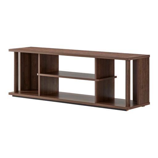 【Amazon.co.jp限定】朝日木材加工テレビ台atra50型幅115cmブラウン縦型収納AMA-4012AV-DB