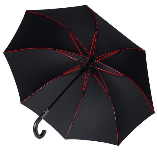 Zruier傘メンズレディース長傘【超軽量●豪雨台風対応】超撥水耐風230T高強度グラスファイバーTeflon加工丈夫日傘大きい直径110cm紳士長傘晴雨兼用収納ポーチ付き(ブラック)