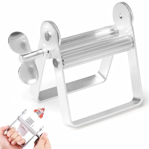 JUJUGOチューブ絞り器アルミ製歯磨き粉最後まで絞り取りクリームチューブ押し出しグッズ手動ローラー式省エネコンパクト軽量家庭用業務用(洗顔料、絵の具、ヘアカラー対応)