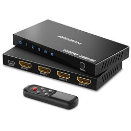 HDMI 切替器 4K 60HZ AVIDGRAM HDMI 2.0 セレクター 3入力1出力 HDMI切り替え 3ポート HDMI スイッチャー IRリモコン付き HDCP 2.2 HDR10 3D 18GBPS FOR XBOX PS4 HDTV