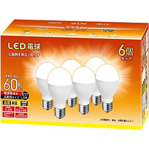 ߥ˥ץȥ LEDŵ E17 60W 760LM ŵ忧 (5.2W) ŵ ֥ͥå : ॿסס ⵱...