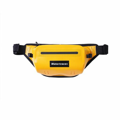 WATERTRACE防水 シュノーケリングバッグ 防水 ウエストバッグ カヌー カヤック サーフィン ボート 収納パック 釣り キャンプ パドルボード ジェットスキー オートバイ ドライバッグ ファニーパック 防水 (YELLOW)
