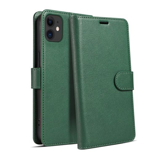樂天商城 - QUEASON「iphone11用ケース手帳型」マグネット式iphone11用ケーススタンド機能いpほね11ケース手帳型カード収納アイフォン11用カバー落下防止耐衝撃肌触り良い全面保護防塵(グリーン)