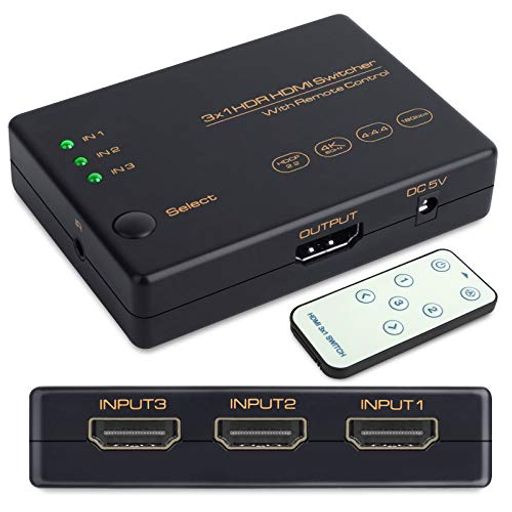 HDMI切替器 3入力1出力 HDMI2.0 HDMI セレ