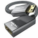 ULT-WIIQ MINI HDMI TO HDMI 変換アダプタ - MINI HDMI 延長ケーブル20CM アルミ外装ミニ HDMIオス-HDMIメス変換アダプタ - 4K 3D RASPBERRY PI ZERO WH ホームビデオカメラー(2)