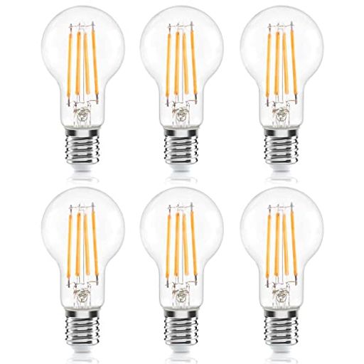 HAIAN SUPPORT フィラメント電球 E17口金 60W形相当 ミニクリプトン電球 6W LED電球 電球色 3000K 600LM シャンデリア 広配光タイプ 調光器非対応 A40 6個入り