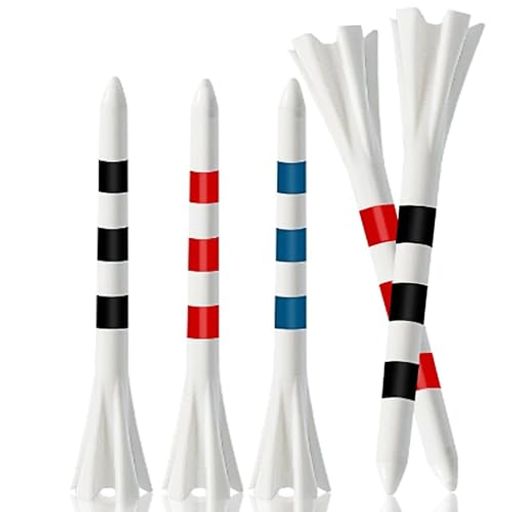 Sports, Outdoors - Akkerdsゴルフティーユニバーサルティーラインボールが乗せやすい高耐久プラスチックティー12本入