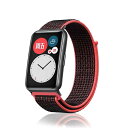 RosokHUAWEIWatchFIT/HuaweiWatchFitNew/HuaweiWatchFitElegant/HuaweiWatchFitSpecialEdition対応ナイロンバンドベルクロバンド軽量