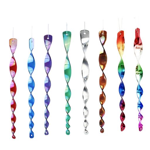 鳥よけ鳥よけグッズ鳥避け棒鳩よけグッズ9本セットカラス撃退グッズカラス対策360°太陽光反射棒鳥害対策駆除防鳥太陽光反射棒吊り下げ式スパイラル庭ガーデン用品とりよけハトカラス…