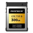 RENICE CFEXPRESS TYPE B 300GB メモリーカード 持続読み出し速度1750MB/S 持続書き込み速度1700MB/S 未加工 8K、1...