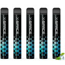 電子タバコシーシャベイプ使い捨てvape5本セット10000回吸引可能持ち運び便利大容量禁煙パイポ禁煙グッズ水蒸気タバコ爆煙フレーバースティックニコチンなしタールなしX-SPACEミントメン…