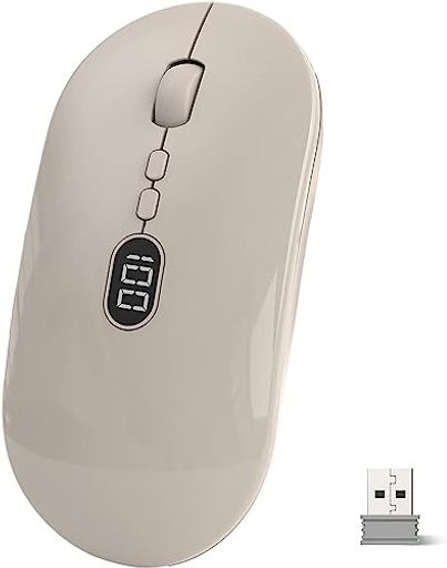 【2.4GHZ無線伝送】MAMBASNAKE X1マウスはレシーバーで2.4GHZ無線伝送が対応し、通信範囲が約10Mの広範囲で安定したデータ通信が可能です。場所問わず、家庭やオフィスでの仕事やエンターテイメントに適用です。 【電力量表示画面・USB充電式】MAMBASNAKE X1マウスは電力量表示画面がついているので、おしゃれでハイテク感があるだけでなく、電力使用量がわかりやすく、使うときに電気がないという恥ずかしい状況を回避できます。500MA大容量リチウム電池を内蔵されており、日常使用ニーズを満たします。USB充電式で便利なデザインなので、多くのシーンに適しています。特殊コーティングを採用し、800万回のクリック、50サイクルのゴム摩擦、70°Cの高温も耐えますので、耐久性に抜群です。 【安定性強いスクロールホイール・3段階DPI 】MAMBASNAKE X1マウスのスクロールホイールは光学センサーと高性能のメインチップを採用し、波打つような動きがあるだけでなく、正確な位置特定が可能でミスが少なくなります。ゲームでもオフィスでも時間を節約します。