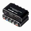 コンポーネント TO HDMI コンバーター 変換器 YPBPR TO HDMI 1080P対応 5RCA RGB TO HDMI コンバータ HDCP 音声 ビデオ 変換アダプタHDMI V1.4 変換アダプタ