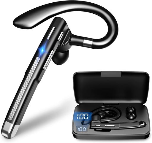 【2024新登場BLUETOOTHヘッドセット】BLUETOOTH5.3イヤホン片耳100時間超長時間連続使用ワイヤレス耳掛け型LEDバッテリー残量ディスプレイCVC8.0ノイズキャンセリング左右耳兼用 【2024新登場BLUETOOTHヘッドセット】BLUETOOTH5.3イヤホン片耳100時間超長時間連続使用ワイヤレス耳掛け型LEDバッテリー残量ディスプレイCVC8.0ノイズキャンセリング左右耳兼用