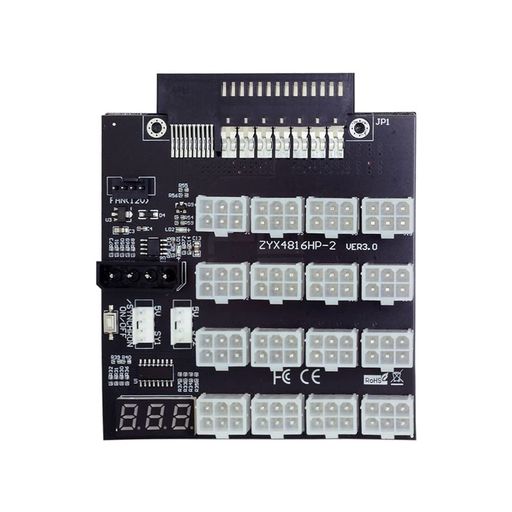 XIWAI 14 10PIN FLEX SLOT SERVER POWER BOARD AUF 16X6PIN POWER SUPPLY BOARD FÜR CHIA ETH BTC MINING MINER