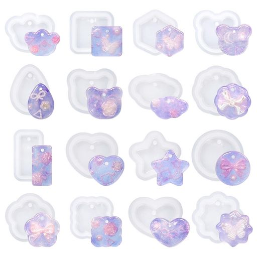 【ご購入前の重要な確認事項】 いつもご利用いただき、誠にありがとうございます。 いつも【vicsystore楽天市場店】をご利用いただき、誠にありがとうございます。 最近、商品の入数・数量・サイズなどのご注文内容に関する間違いが増えております。 お手数ではございますが、ご購入手続きの際には、入数・数量・サイズを今一度ご確認いただけますようお願いいたします。 ご注文から 30分以上経過した場合、入数・数量・サイズ等の間違いによるキャンセルはお受けできません。 ご不明な点がある場合は、必ずご注文前にお問い合わせください。 🚚 ご注文に関するご案内 最短でのお届けをご希望の方へ 日時指定をされない場合、最短での発送手配が可能です。お急ぎの場合は日時指定なしでのご注文をおすすめいたします。 営業所留めについて 営業所留めには対応しておりません。 誤った郵便番号や住所でご注文された場合、発送時に発生した費用や損失はお客様のご負担となりますのでご注意ください。 お支払い方法について コンビニ払い・銀行振込などの前払いの場合は、ご入金確認後に在庫を確保いたします。 そのため、ご入金のタイミングによっては欠品となる場合がございます。 ギフト対応について 誠に申し訳ございませんが、のし・ラッピング・メッセージカード等のギフト対応は行っておりません。 ご購入数量の上限について 当店ではすべての商品に購入上限を設けております。 上限を超える数量をご希望の場合は、ご購入前に必ずお問い合わせください。 キャンセルについて ご注文から 30分を過ぎた場合、お客様都合によるキャンセルはお受けできません。 内容に不安がある場合は、ご注文前に必ずお問い合わせください。 素材:柔らかく弾力性のあるシリコーン素材を使用。 特徴:穴あきデザインなので、穴を開ける工具は必要ありません。 使いやすい:シリコンモールドは柔らかく、作品を簡単に取り出すことができます。 多用途:キーホルダー、イヤリング、ブローチ、ヘアピン、ペンダントなど、さまざまなアクセサリーの製作に使用できます。 ※シリコンモールドのみの販売となります。画像に含まれるサンプル品は付属しておりません。