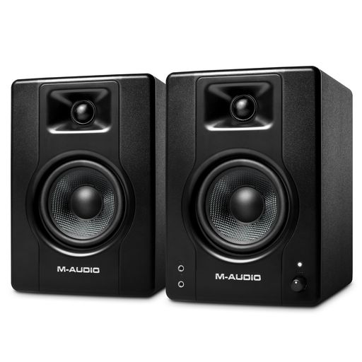 M-Audioスタジオモニタースピーカー大型アクティブスピーカーゲーミング音楽制作RCA入力端子L/Rペア120Wパワードスピーカー4インチBX4