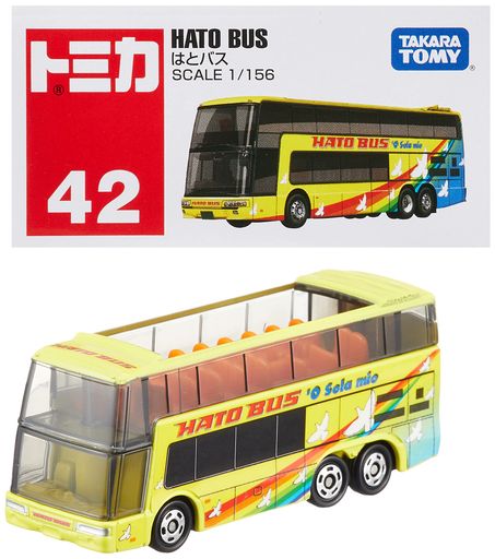 タカラトミー トミカ NO.42 はとバス 箱 ミニカー 車 おもちゃ UNISEX 3歳以上 箱入り 玩具安全基準合格 STマーク認証 TOMICA TAKARA TOMY